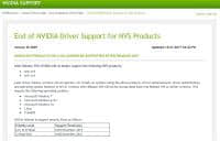 英伟达宣布停止提供32位显卡驱动程序升级