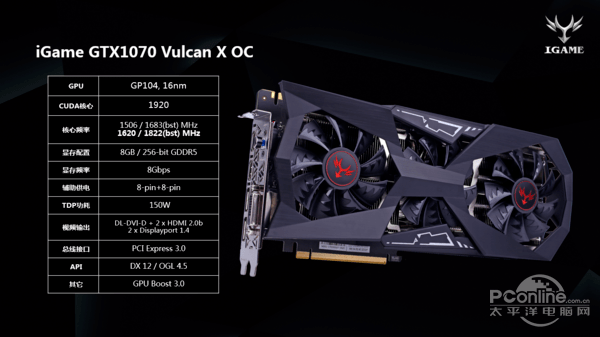 GTX1080Ti全系配显示屏 iGame Vulcan新品强势来袭 GTX1080Ti全系配显示屏 iGame Vulcan新品强势来袭